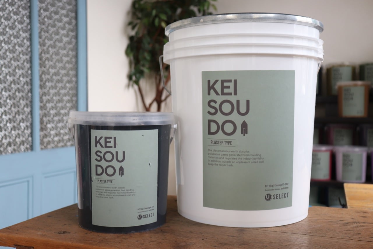 珪藻土 塗り壁 壁材 塗料 KEISOUDO PLASTER TYPE (18kg, CREAM) - 1